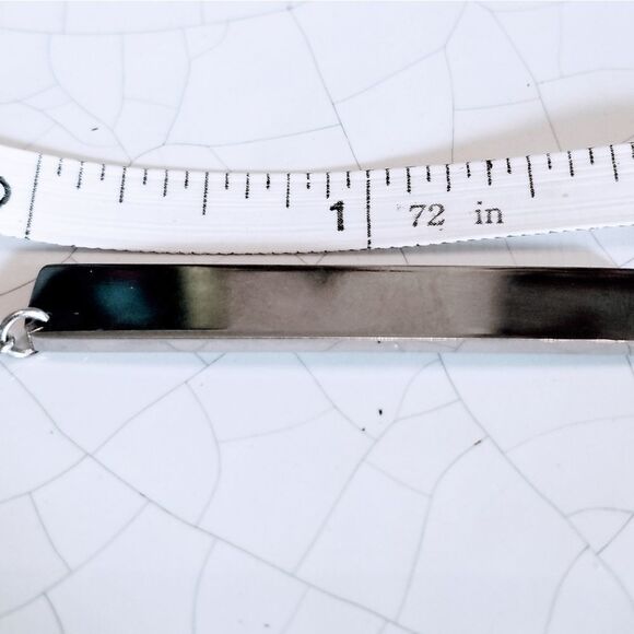 Maternity Due in May Engraved Stainless Steel 18k Necklace NEW - Picture 4 of 6